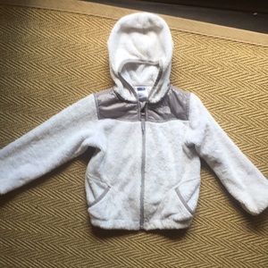 NorthFace toddler fleece white 4T